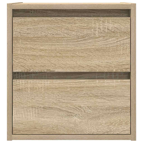 vidaXL Wall-mounted Bedside Cabinets 2 pcs Sonoma Oak 38x34x40 cm
