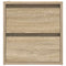 vidaXL Wall-mounted Bedside Cabinets 2 pcs Sonoma Oak 38x34x40 cm