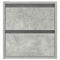 vidaXL Wall-mounted Bedside Cabinet Concrete Grey 38x34x40 cm