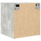 vidaXL Wall-mounted Bedside Cabinet Concrete Grey 38x34x40 cm