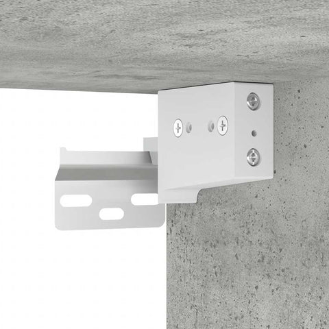 vidaXL Wall-mounted Bedside Cabinet Concrete Grey 38x34x40 cm