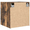vidaXL Wall-mounted Bedside Cabinet Smoked Oak 38x34x40 cm
