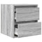 vidaXL Wall-mounted Bedside Cabinet Grey Sonoma 38x34x40 cm