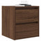 vidaXL Wall-mounted Bedside Cabinet Brown Oak 38x34x40 cm