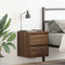 vidaXL Wall-mounted Bedside Cabinet Brown Oak 38x34x40 cm