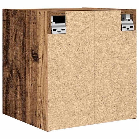 vidaXL Wall-mounted Bedside Cabinet Old Wood 38x34x40 cm