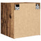vidaXL Wall-mounted Bedside Cabinet Old Wood 38x34x40 cm