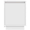 vidaXL Bedside Cabinet with LED Lights White 38x34x50 cm