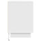 vidaXL Bedside Cabinet with LED Lights White 38x34x50 cm