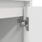 vidaXL Bedside Cabinet with LED Lights White 38x34x50 cm