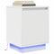 vidaXL Bedside Cabinet with LED Lights White 38x34x50 cm