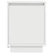 vidaXL Bedside Cabinets with LED Lights 2 pcs White 38x34x50 cm