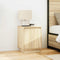 vidaXL Bedside Cabinet with LED Lights Sonoma Oak 38x34x50 cm
