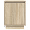 vidaXL Bedside Cabinet with LED Lights Sonoma Oak 38x34x50 cm
