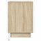 vidaXL Bedside Cabinet with LED Lights Sonoma Oak 38x34x50 cm