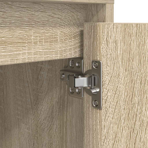 vidaXL Bedside Cabinet with LED Lights Sonoma Oak 38x34x50 cm