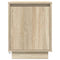 vidaXL Bedside Cabinets with LED Lights 2 pcs Sonoma Oak 38x34x50 cm