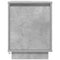 vidaXL Bedside Cabinet with LED Lights Concrete Grey 38x34x50 cm