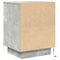 vidaXL Bedside Cabinet with LED Lights Concrete Grey 38x34x50 cm