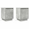 vidaXL Bedside Cabinets with LED Lights 2 pcs Concrete Grey 38x34x50 cm