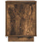 vidaXL Bedside Cabinets with LED Lights 2 pcs Smoked Oak 38x34x50 cm