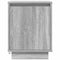 vidaXL Bedside Cabinet with LED Lights Grey Sonoma 38x34x50 cm