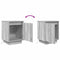 vidaXL Bedside Cabinet with LED Lights Grey Sonoma 38x34x50 cm