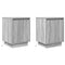 vidaXL Bedside Cabinets with LED Lights 2 pcs Grey Sonoma 38x34x50 cm