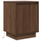 vidaXL Bedside Cabinet with LED Lights Brown Oak 38x34x50 cm