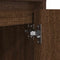 vidaXL Bedside Cabinet with LED Lights Brown Oak 38x34x50 cm