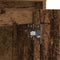 vidaXL Bedside Cabinet with LED Lights Old Wood 38x34x50 cm