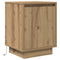 vidaXL Bedside Cabinet with LED Lights Artisan Oak 38x34x50 cm