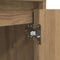 vidaXL Bedside Cabinet with LED Lights Artisan Oak 38x34x50 cm