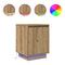 vidaXL Bedside Cabinets with LED Lights 2 pcs Artisan Oak 38x34x50 cm