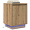 vidaXL Bedside Cabinets with LED Lights 2 pcs Artisan Oak 38x34x50 cm