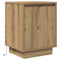 vidaXL Bedside Cabinets with LED Lights 2 pcs Artisan Oak 38x34x50 cm