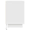 vidaXL Bedside Cabinet with LED Lights White 38x34x50 cm