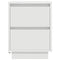 vidaXL Bedside Cabinets with LED Lights 2 pcs White 38x34x50 cm