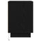 vidaXL Bedside Cabinet with LED Lights Black 38x34x50 cm