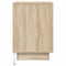 vidaXL Bedside Cabinet with LED Lights Sonoma Oak 38x34x50 cm