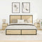 vidaXL Bedside Cabinets with LED Lights 2 pcs Sonoma Oak 38x34x50 cm
