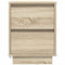 vidaXL Bedside Cabinets with LED Lights 2 pcs Sonoma Oak 38x34x50 cm