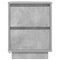 vidaXL Bedside Cabinets with LED Lights 2 pcs Concrete Grey 38x34x50 cm