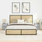 vidaXL Bedside Cabinets with LED Lights 2 pcs Grey Sonoma 38x34x50 cm