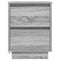 vidaXL Bedside Cabinets with LED Lights 2 pcs Grey Sonoma 38x34x50 cm