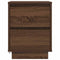 vidaXL Bedside Cabinet with LED Lights Brown Oak 38x34x50 cm