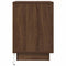 vidaXL Bedside Cabinet with LED Lights Brown Oak 38x34x50 cm