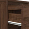vidaXL Bedside Cabinet with LED Lights Brown Oak 38x34x50 cm