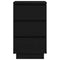 vidaXL Bedside Cabinet with LED Lights Black 38x34x65 cm