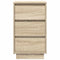 vidaXL Bedside Cabinet with LED Lights Sonoma Oak 38x34x65 cm